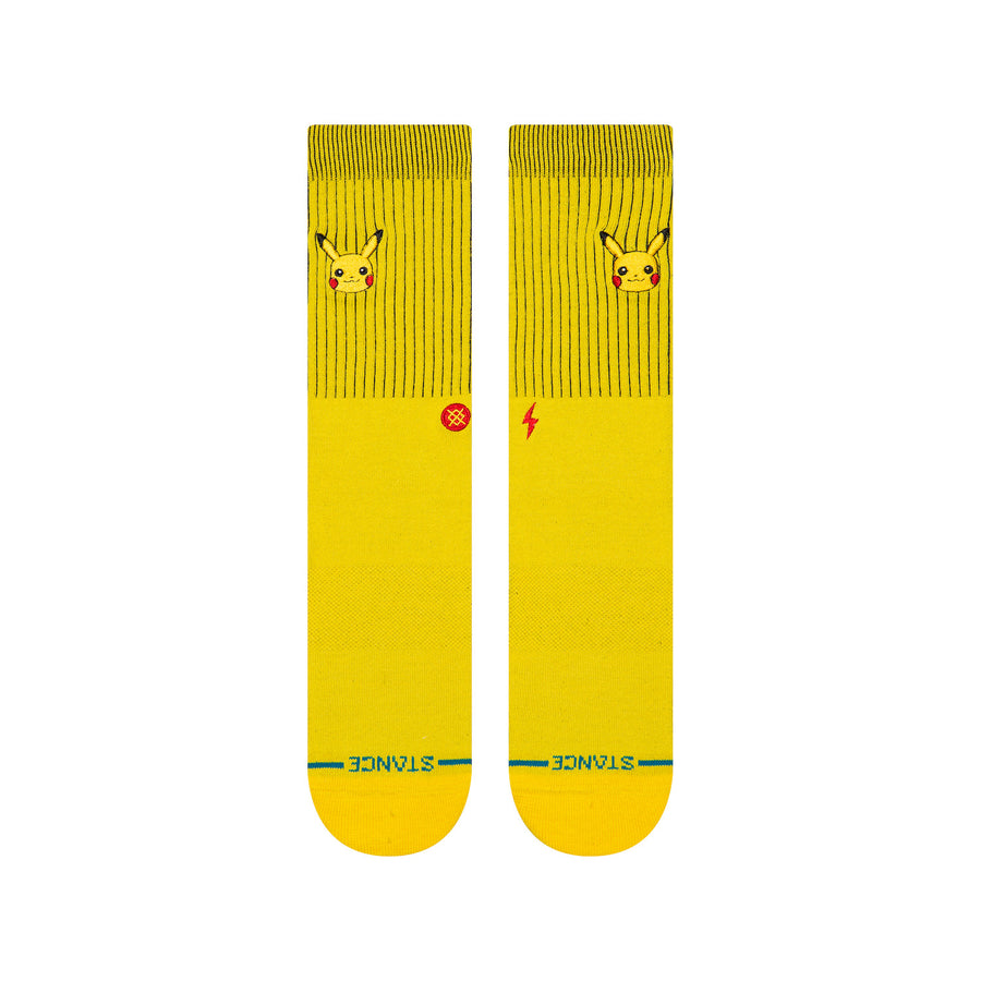 Stance X Pokemon Pikachu Crew Socks - Yellow