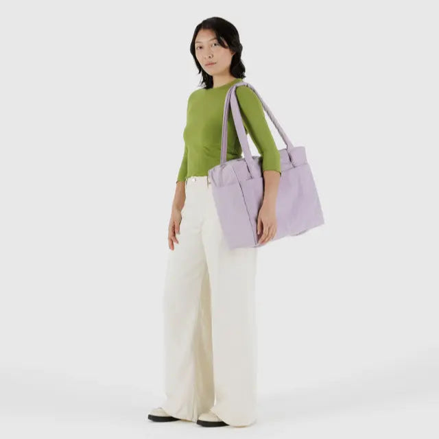 dusty pink baggu cloud carry-on bag