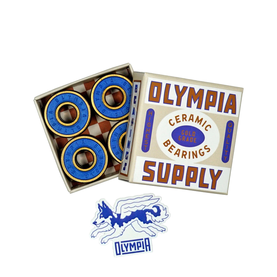 olympia supply co ceramic gold grade skateboard bearings