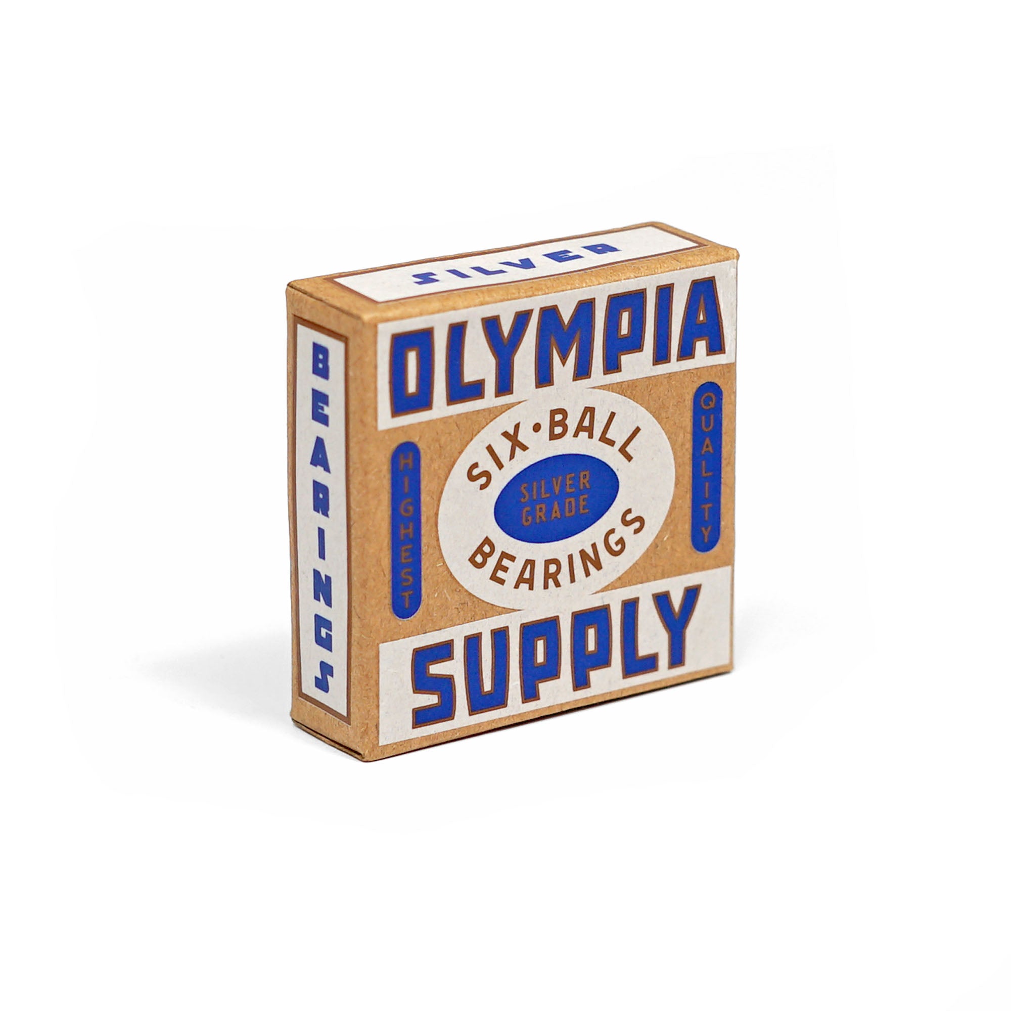 olympia supply silver grade six ball skateboard bearings