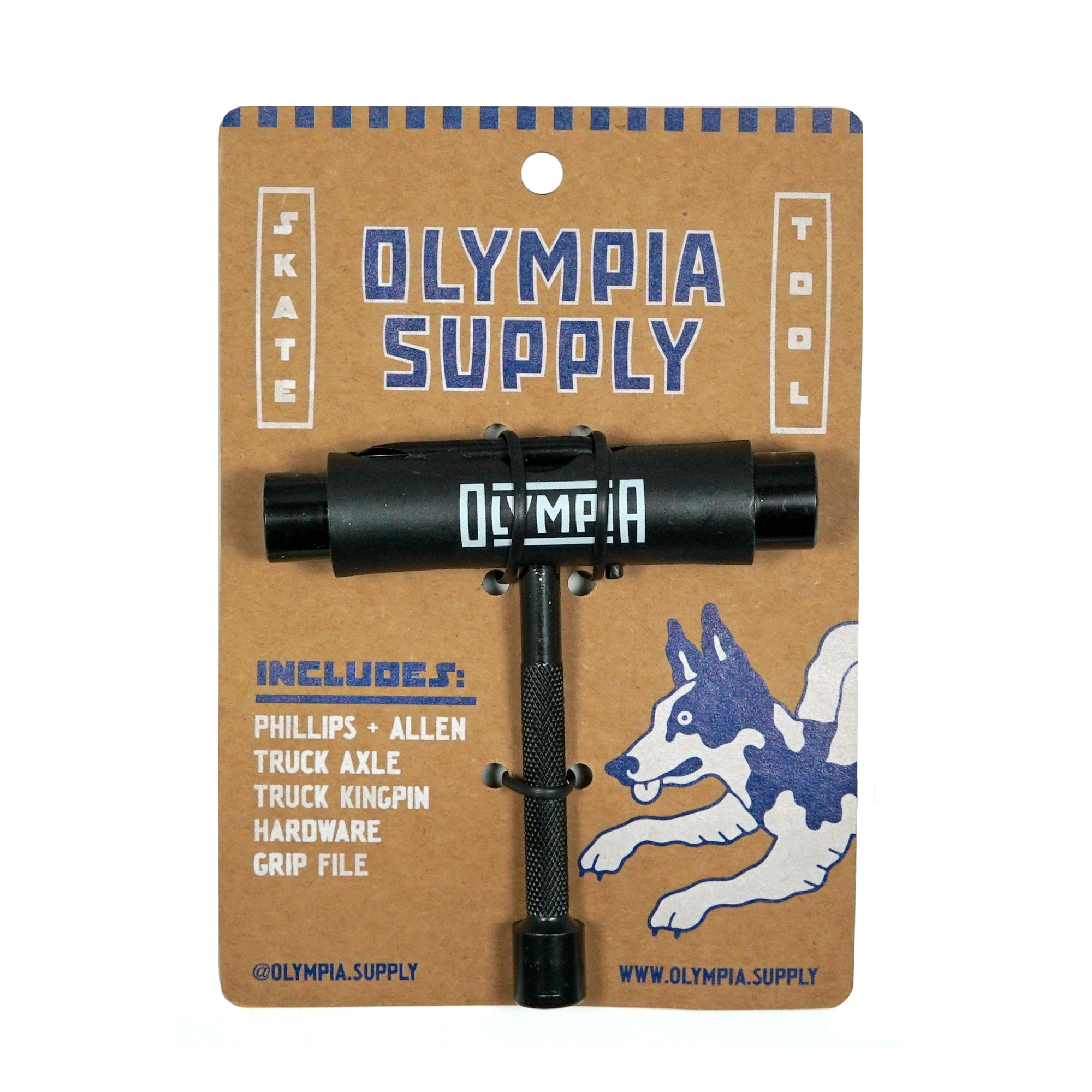 Black Olympia Supply Skateboard Tool