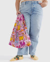 pink keith haring baggu standard reusable tote bag