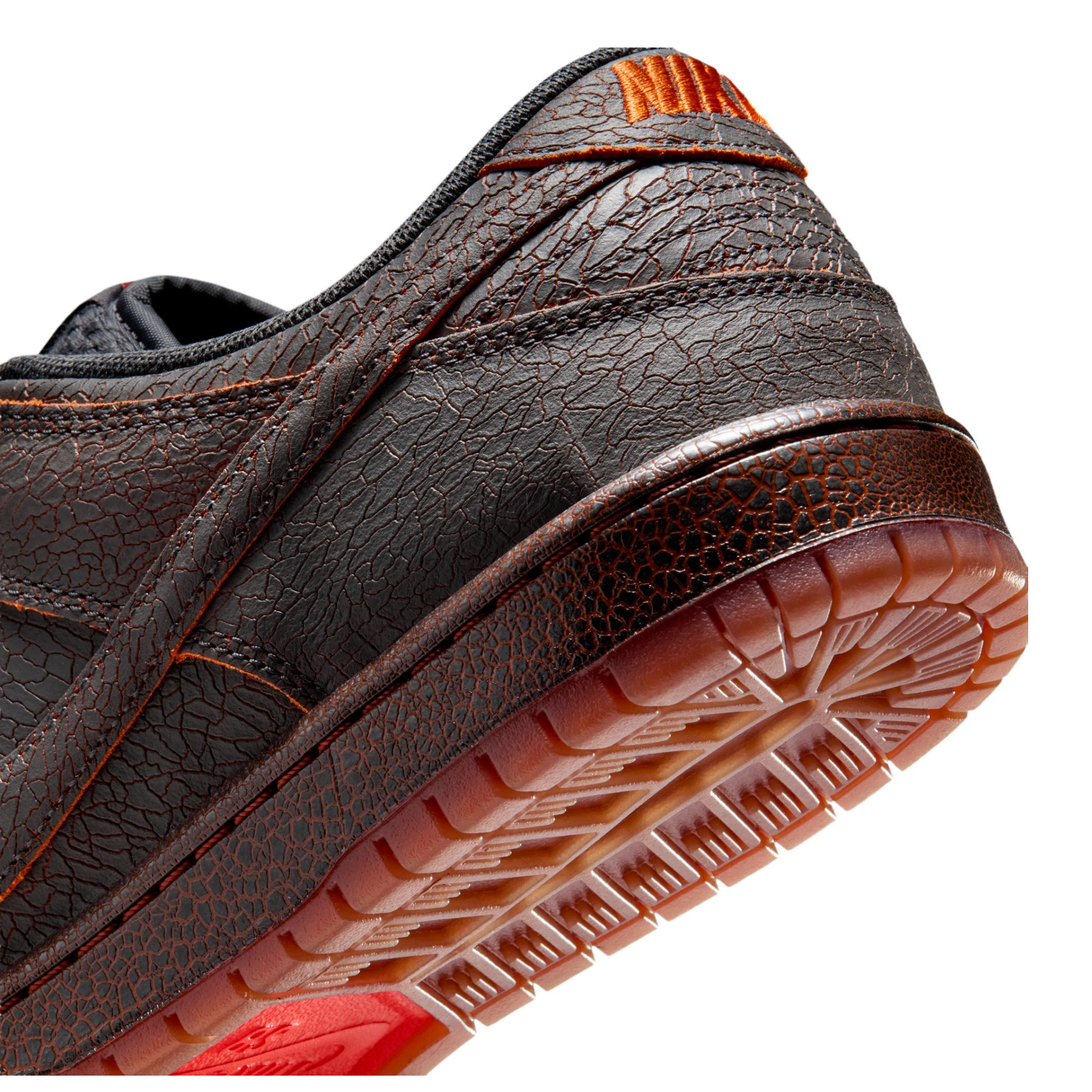 close up nike sb krampus dunk low