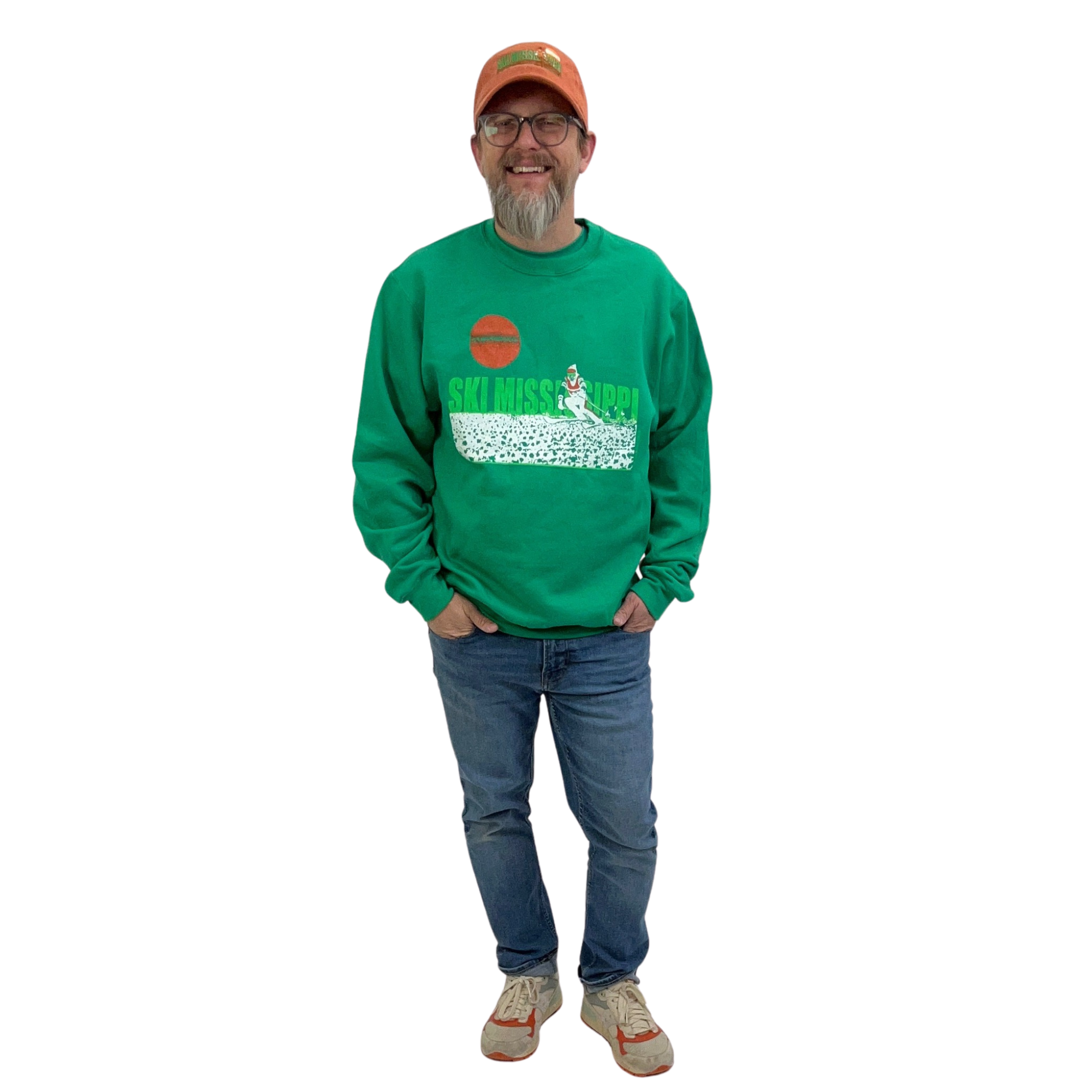 kelly green ski mississippi sweatshirt