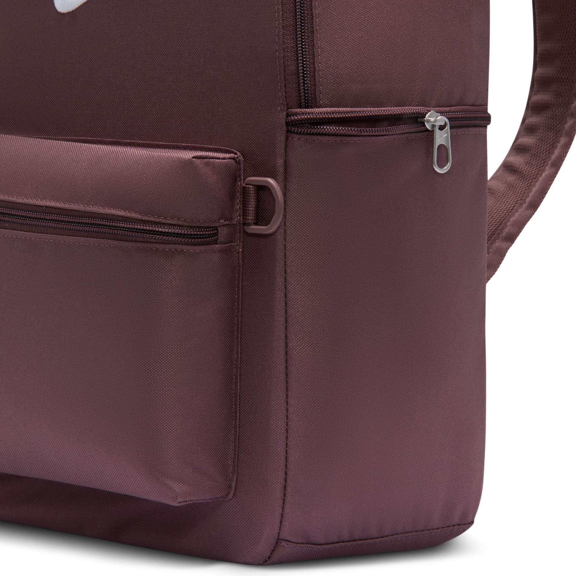 Nike backpack in brown with a white logo on a white background