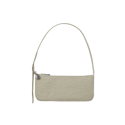 light green baggu handbag with a strap on a white background