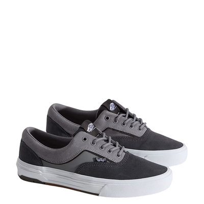 grey vans mens era wafflecup skate shoe with white sole on a white background