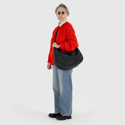 Baggu Large Nylon Crescent Bag - Black