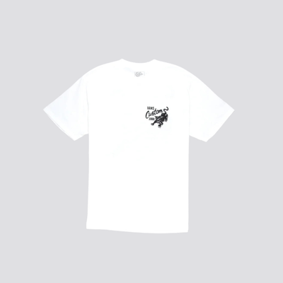 Vans Custom Cat Short Sleeve Tee Shirt - White