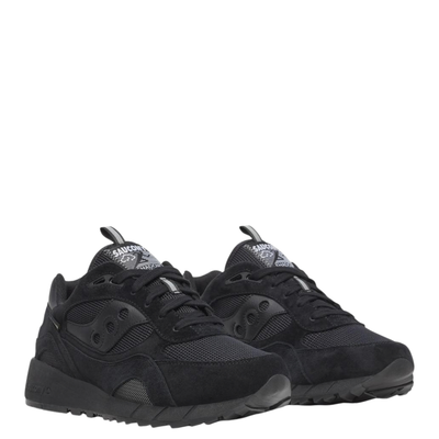 all black gore-tex saucony originals shadow 6000 sneaker on a white background