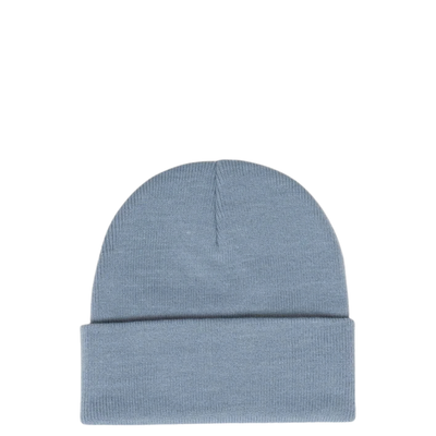 blue herschel elmer beanie on a white background