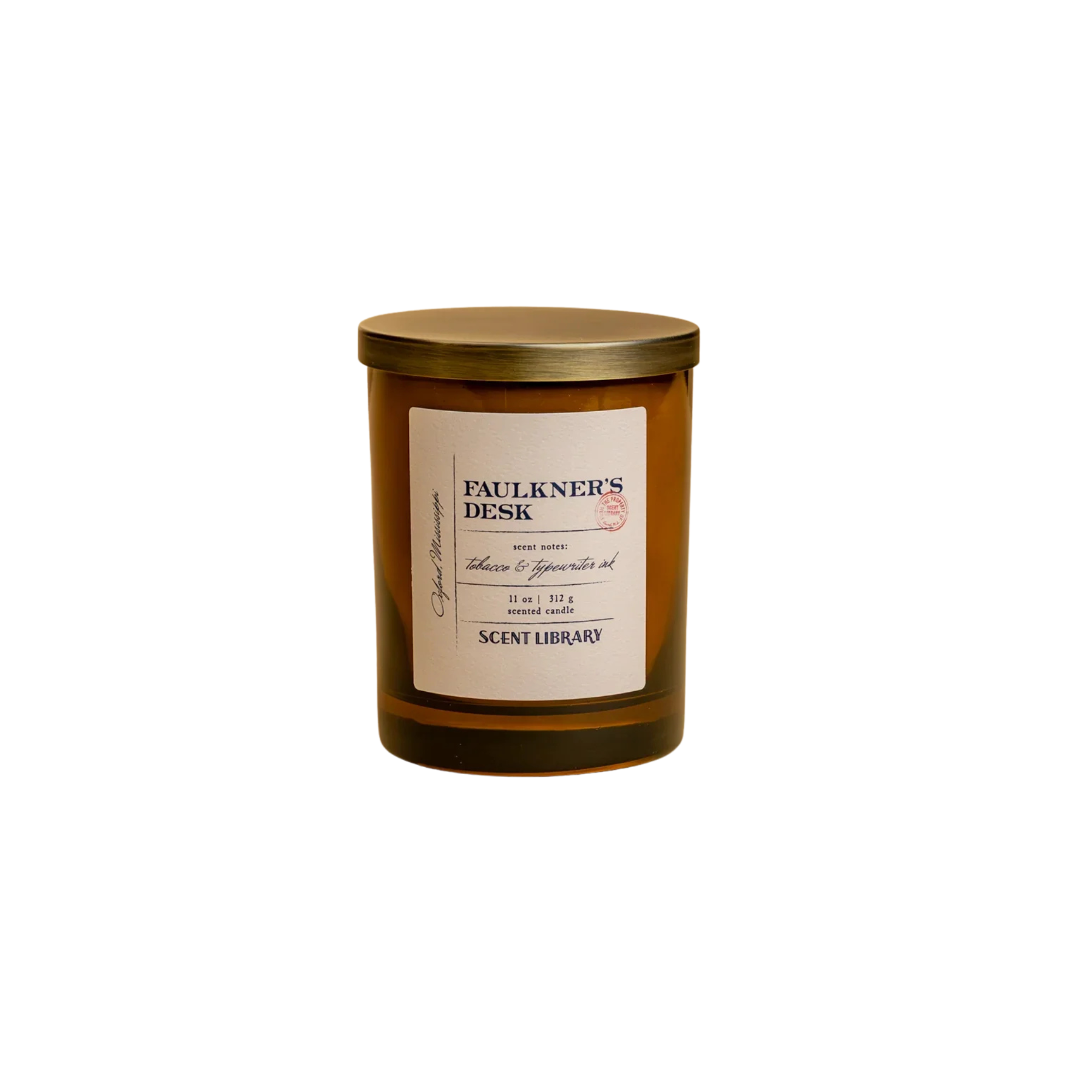faulkner's desk scented candle by scent library laurel mercantile