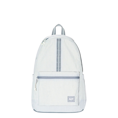 grey reflective herschel heritage ripstop backpack on a white background