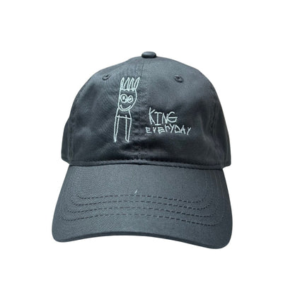 Gray king everyday hat by seven chane with a logo on a white background