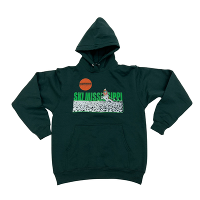 forest green ski mississippi hoodie