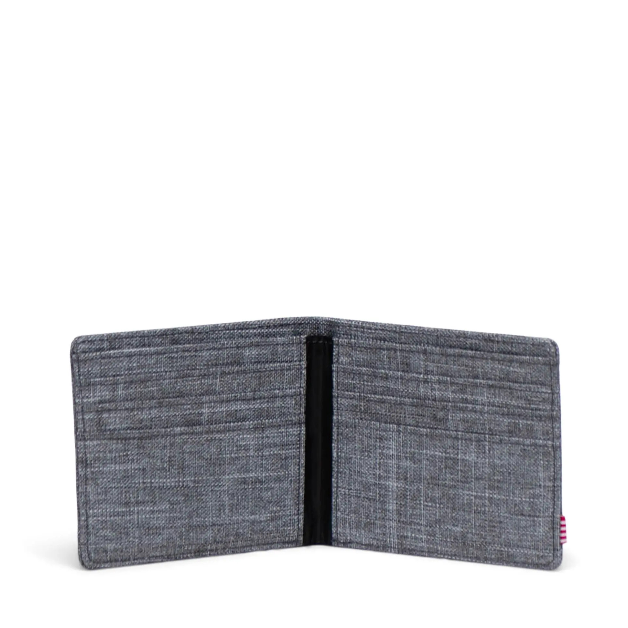 GREY herschel roy wallet on a white background