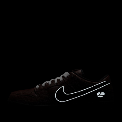 3m reflection on nike sb x limosine football dunk low sneaker
