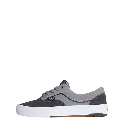 grey vans mens era wafflecup skate shoe with white sole on a white background