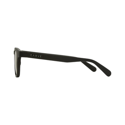 Black square carve havana sunglasses with dark gray lenses, shown from a front-facing perspective on a solid white background.