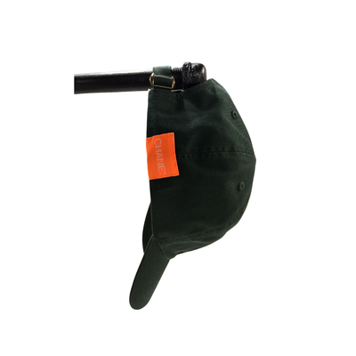 dark green cap with yellow  eat your f'n vegetables text on a white background