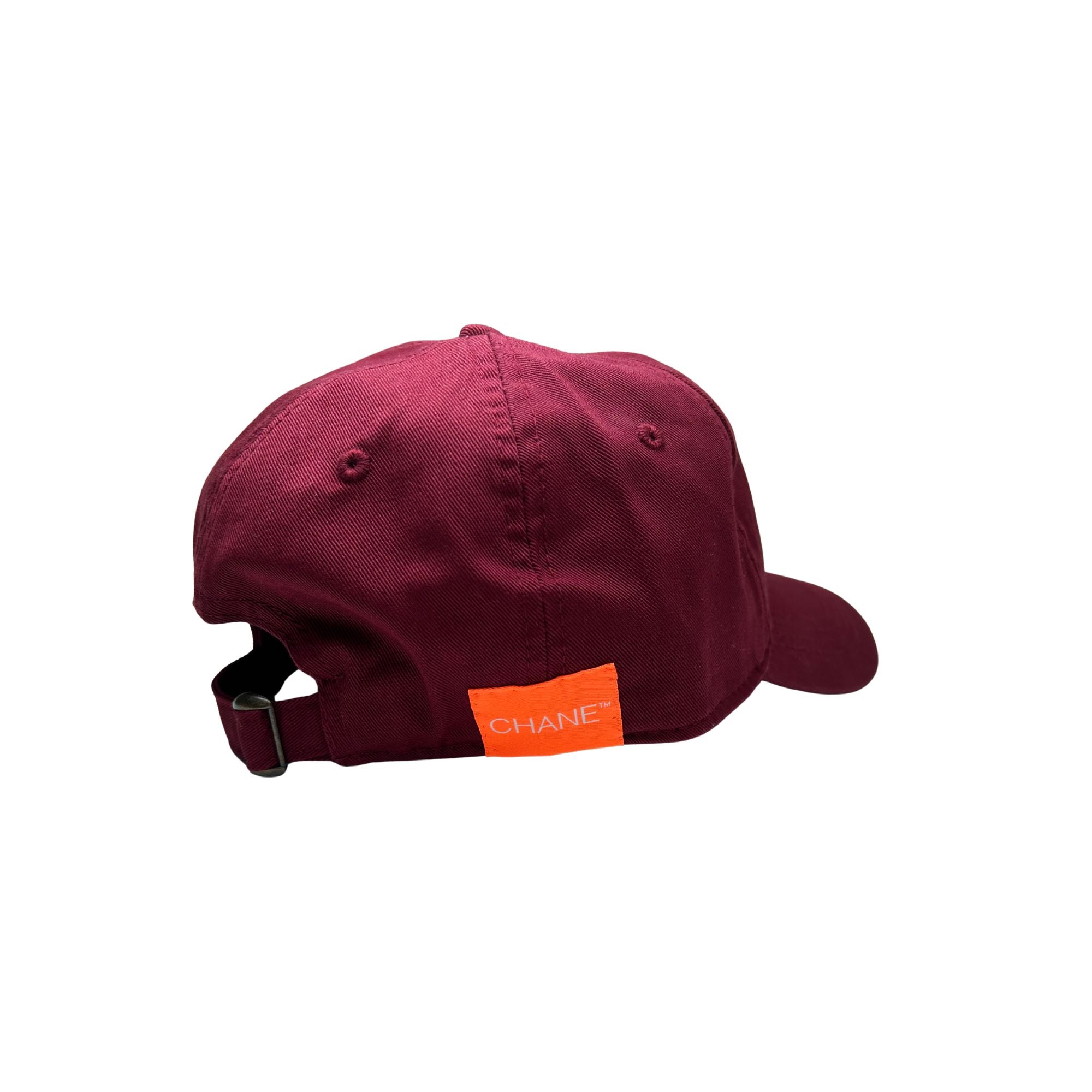 maroon hat with oh hail yeah embroidered in white stitching