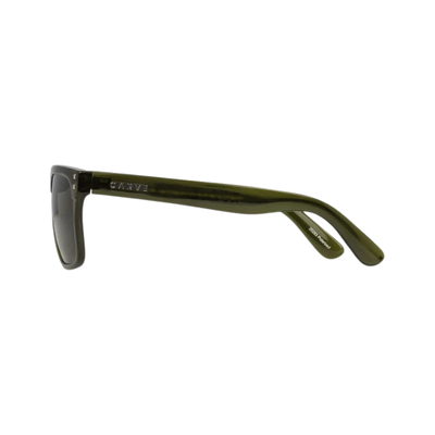 CARVE® Eyewear USA Rivals - Jake Marshall Recycled Crystal Forest Green with Gray Injected Polarized Lens sunglasses