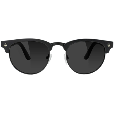 Blackout glassy morrison premium polarized sunglasses with on a white background