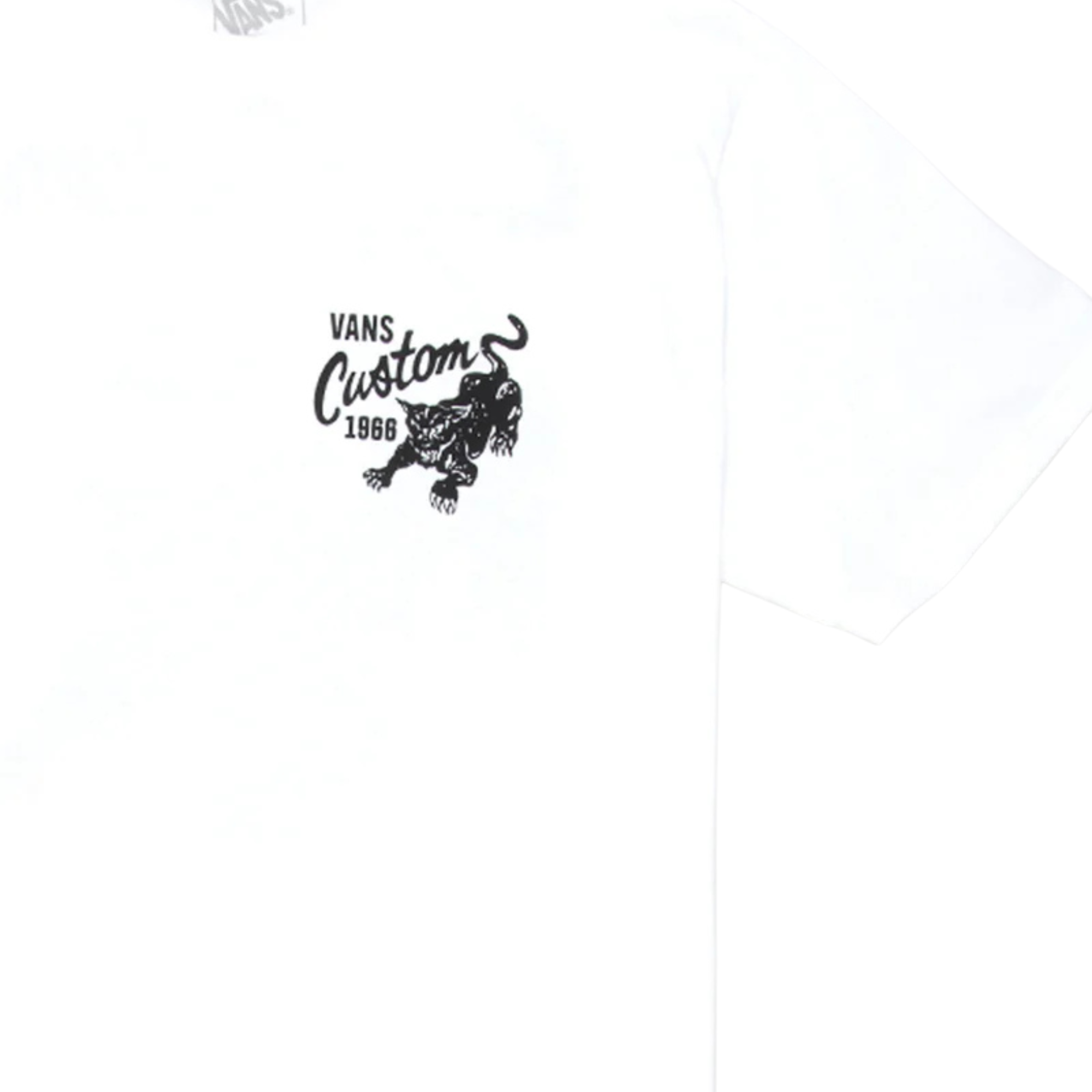 Vans Custom Cat Short Sleeve Tee Shirt - White