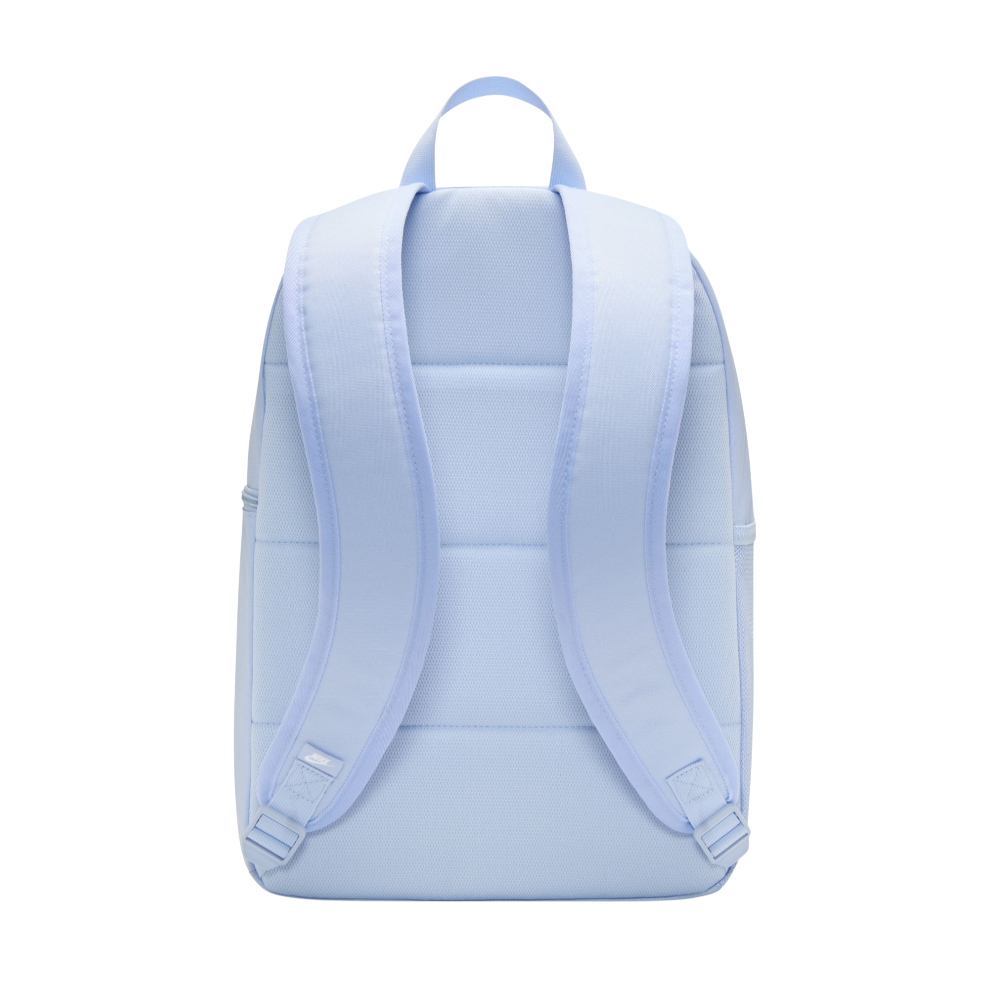 Light blue backpack with Nike logo on a white background
