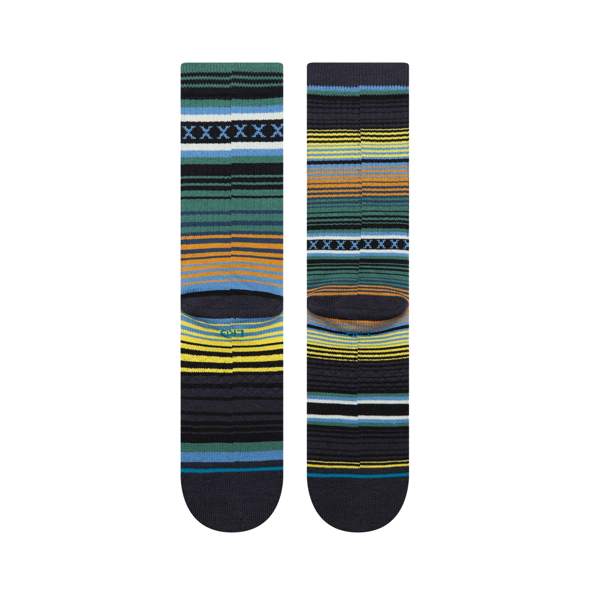 multi colored stance curren st crew socks