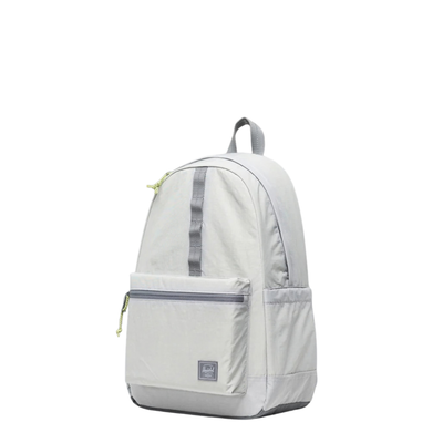 grey reflective herschel heritage ripstop backpack on a white background