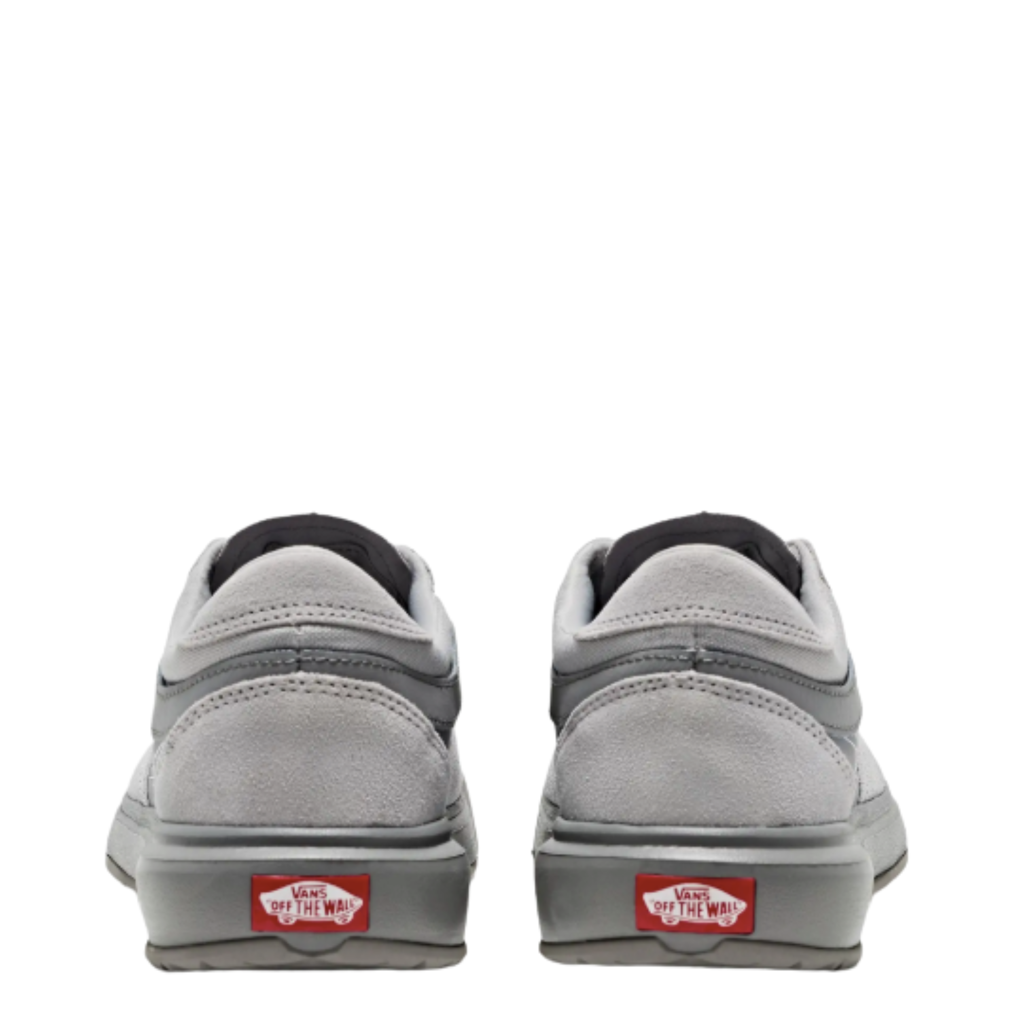 all grey vans ultrarange 2.0 se seude comfort sneaker on a white background