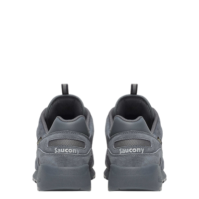 all Gray men's saucony shadow 6000 sneaker with gore-tex on a white background