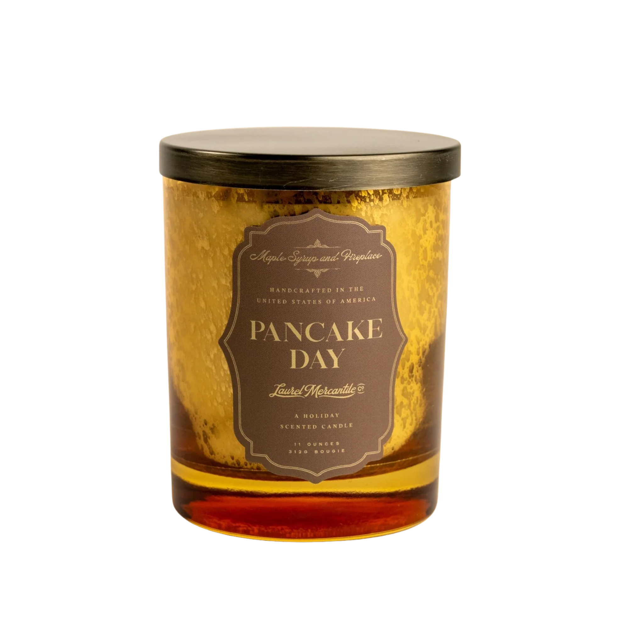 scent library by laurel merchantile Candle with 'Pancake Day' label on a white background