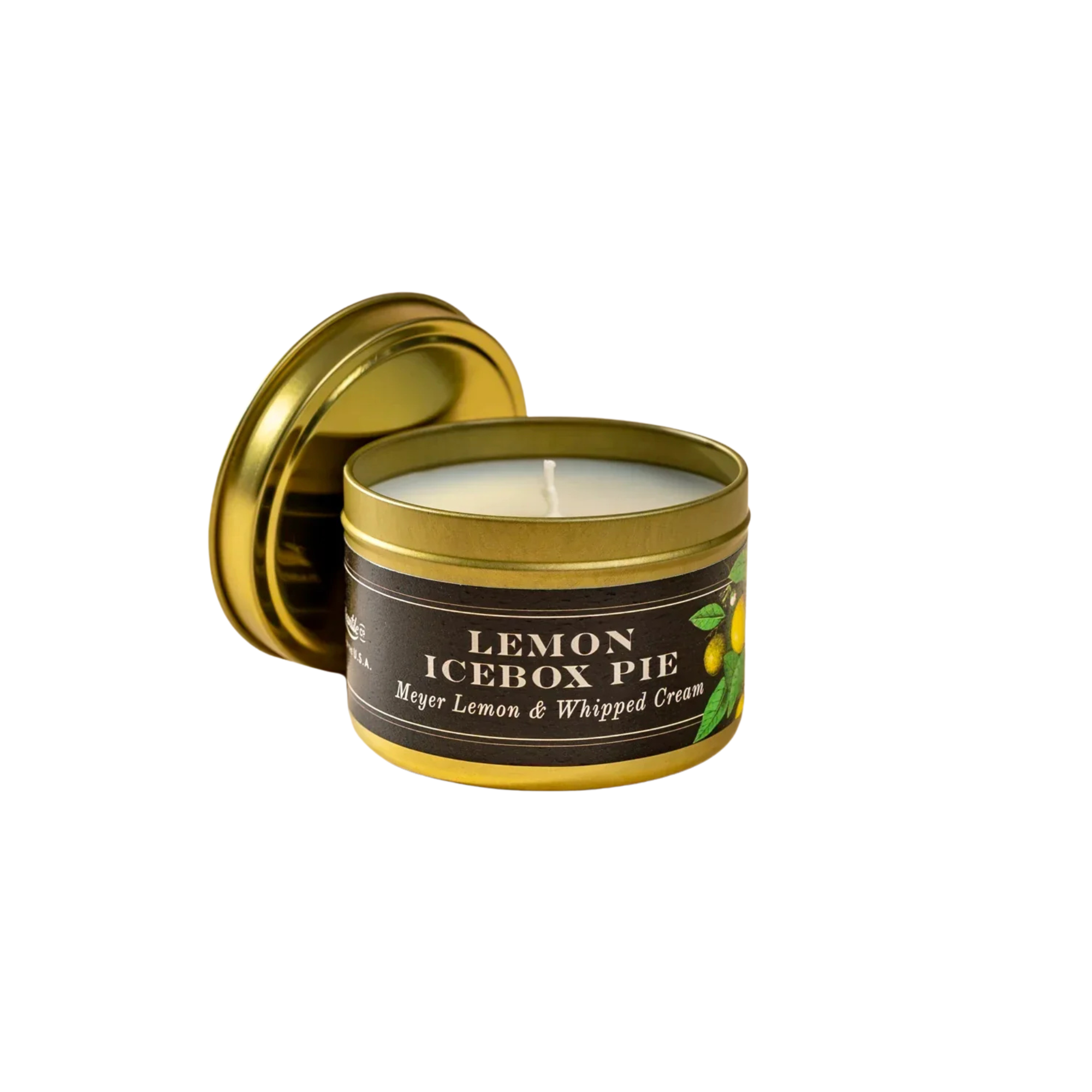 lemon icebox pie scented candle by scent library laurel mercantile