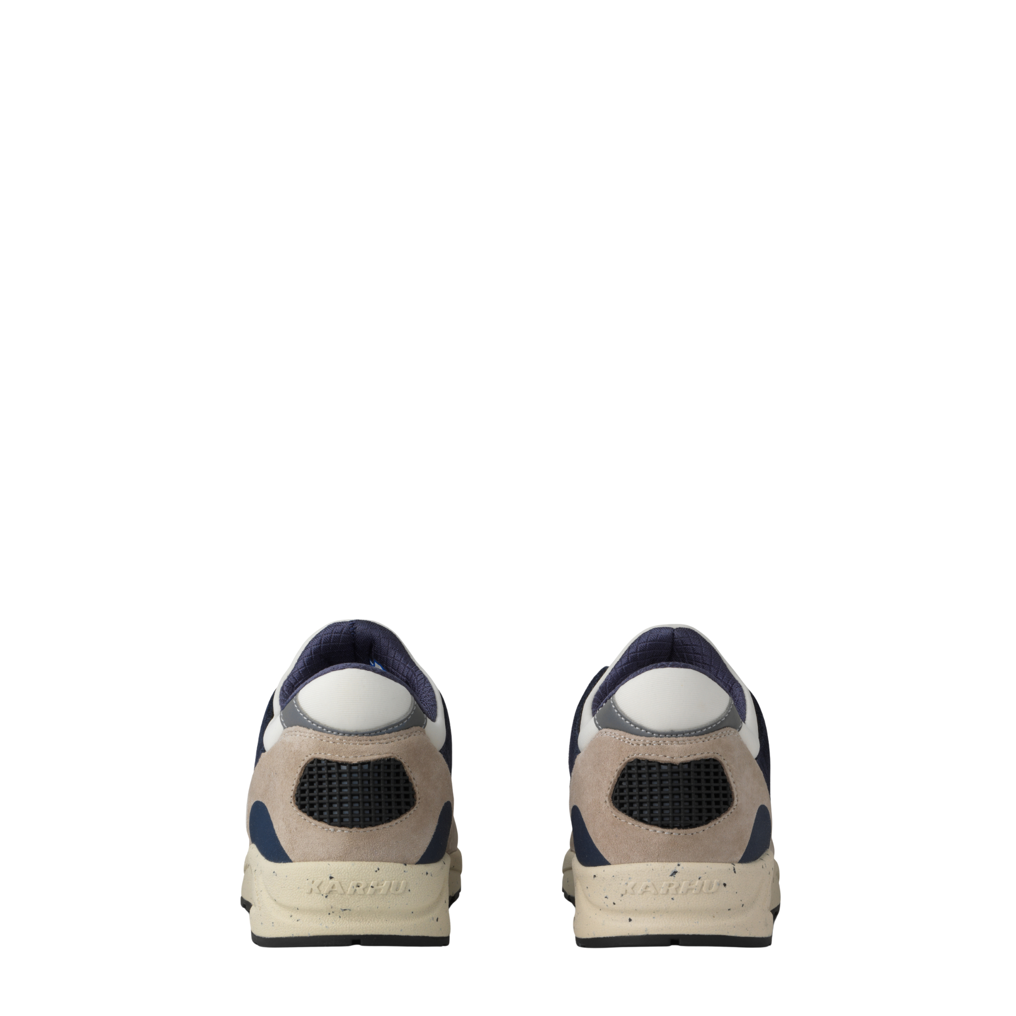 Karhu aria 95 men's Sneaker with red and blue accents on a white background