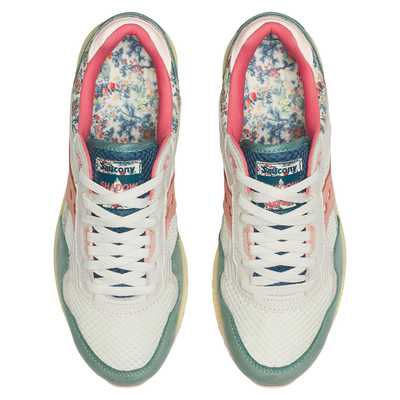 saucony shadow 5000 Sneaker with floral pattern on a white background