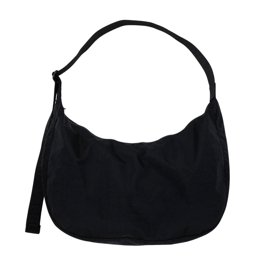 black baggu large nylon crescent bag