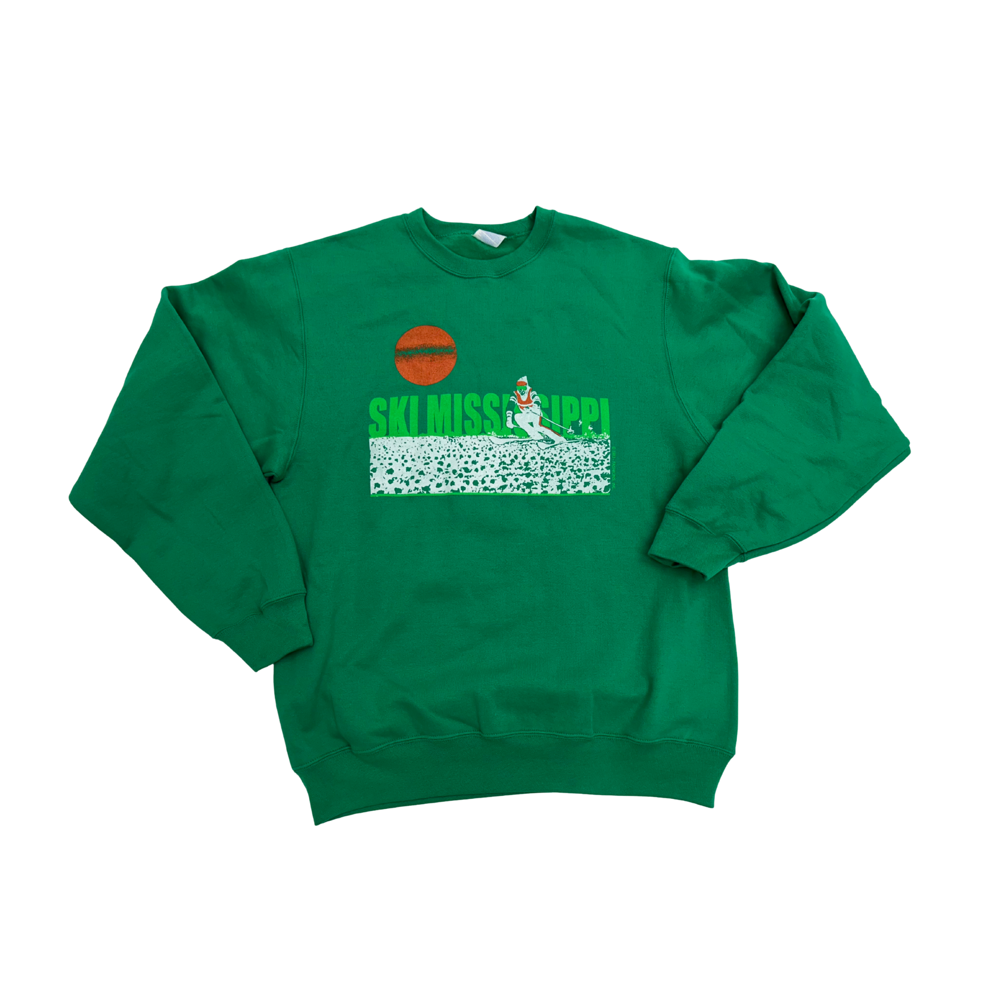 kelly green ski mississippi sweatshirt