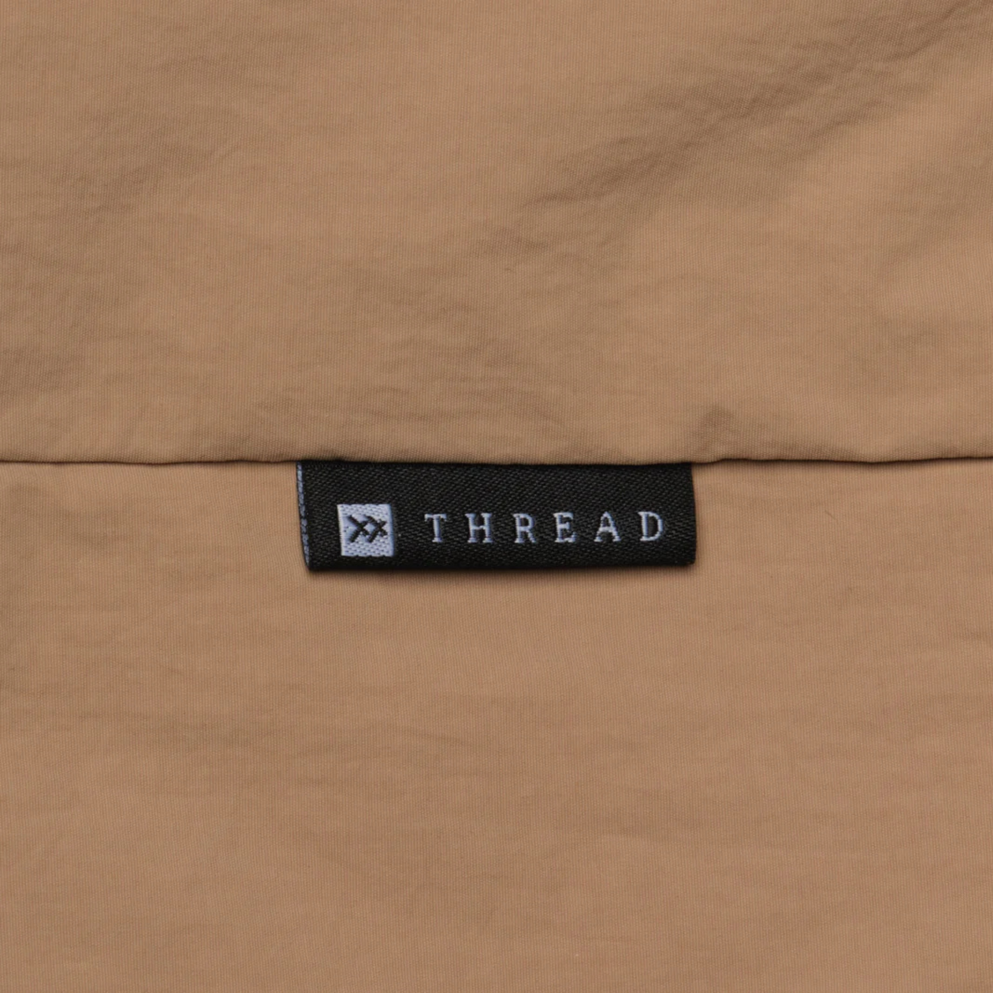 sand colored thread slouchy shoulder bag