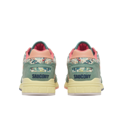 saucony shadow 5000 Sneaker with floral pattern on a white background
