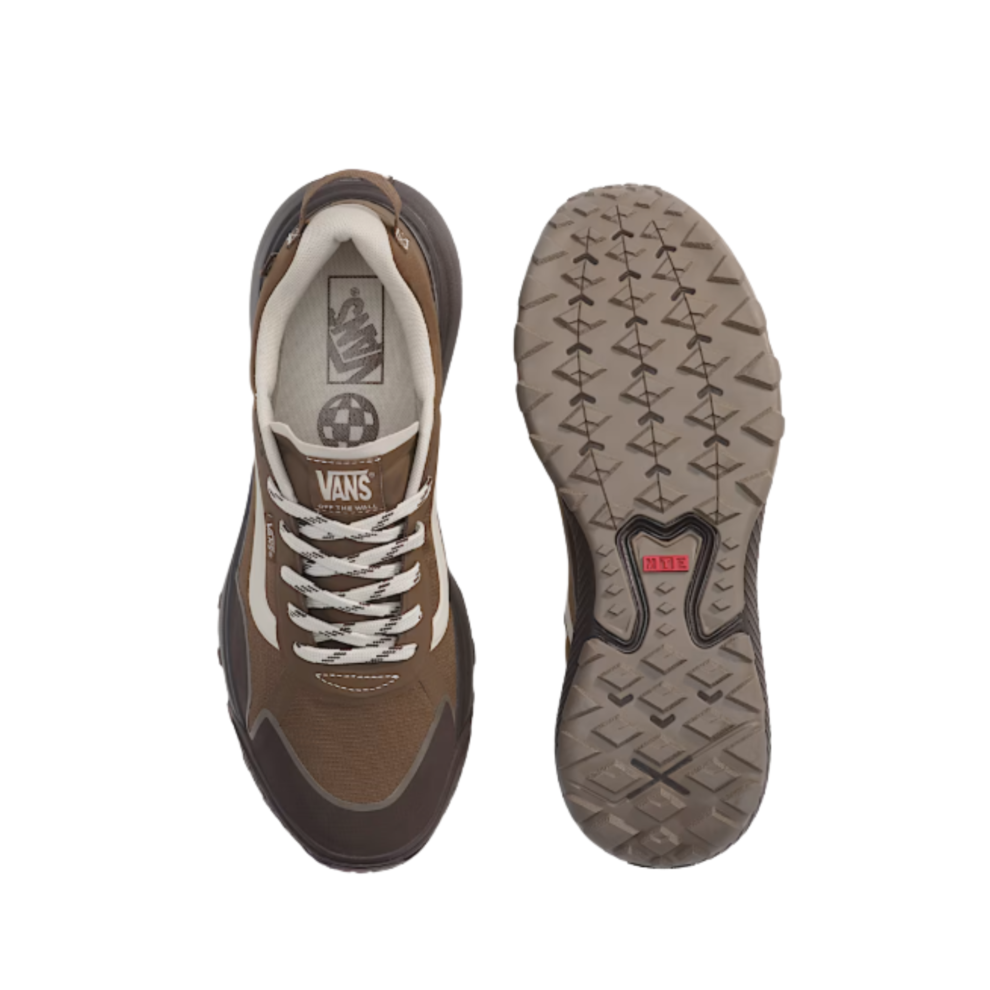 brown vans men's crosspath trail shoe on a white background