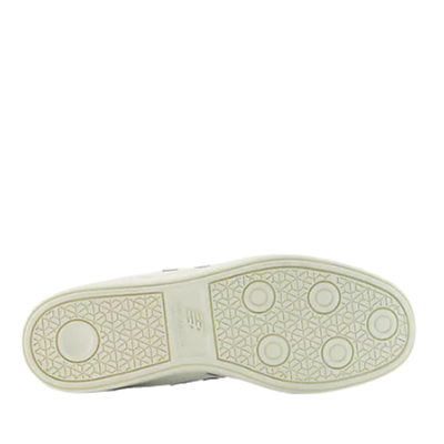 White new balance numeric brandon westgate 508 sneaker with a green 'N' logo on a white background