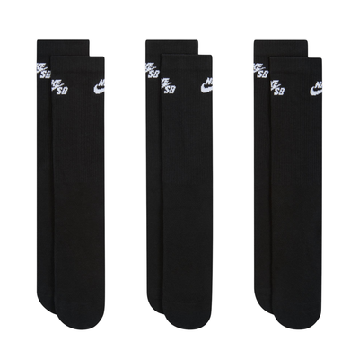 black nike sb skateboard sock 3 pack