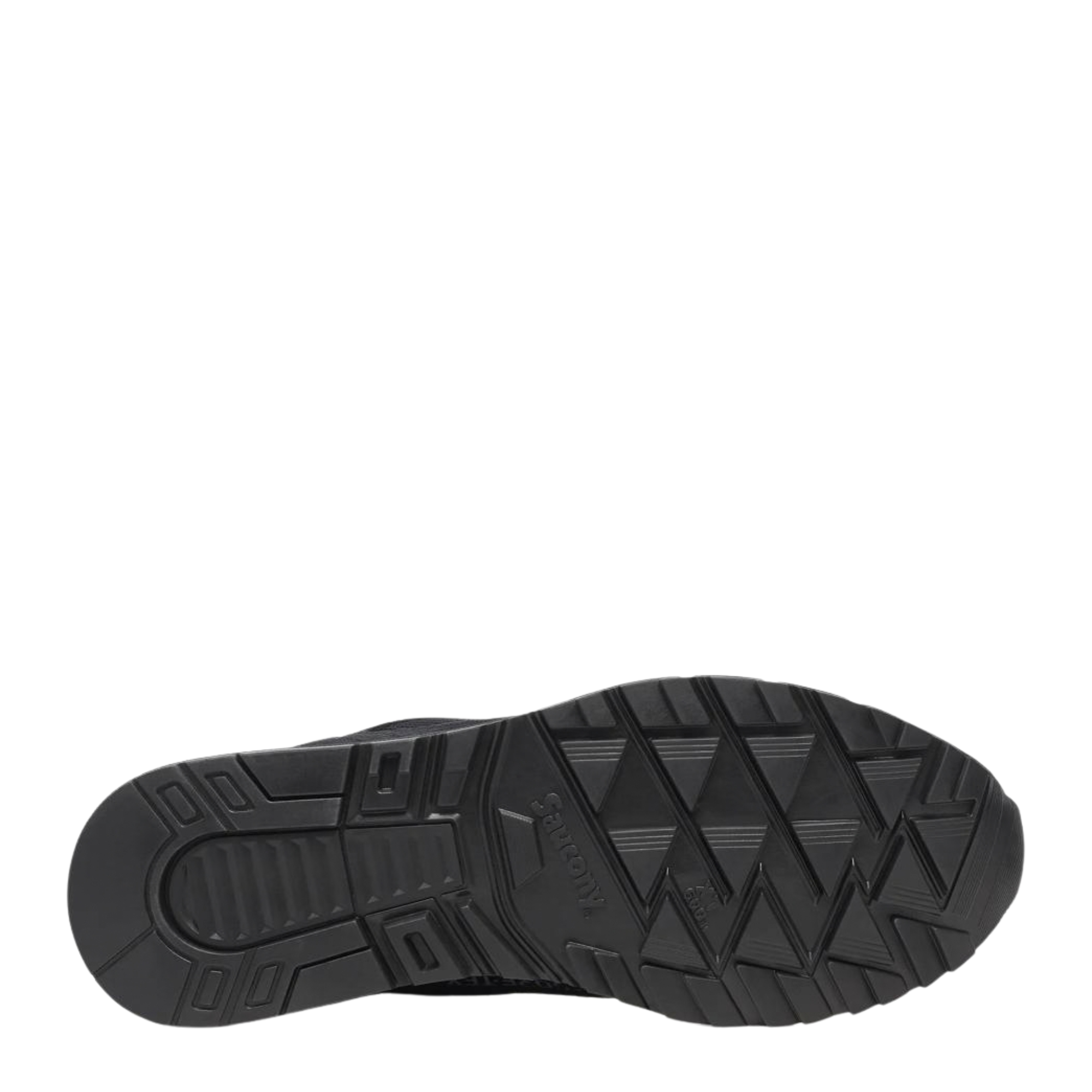 all black gore-tex saucony originals shadow 6000 sneaker on a white background