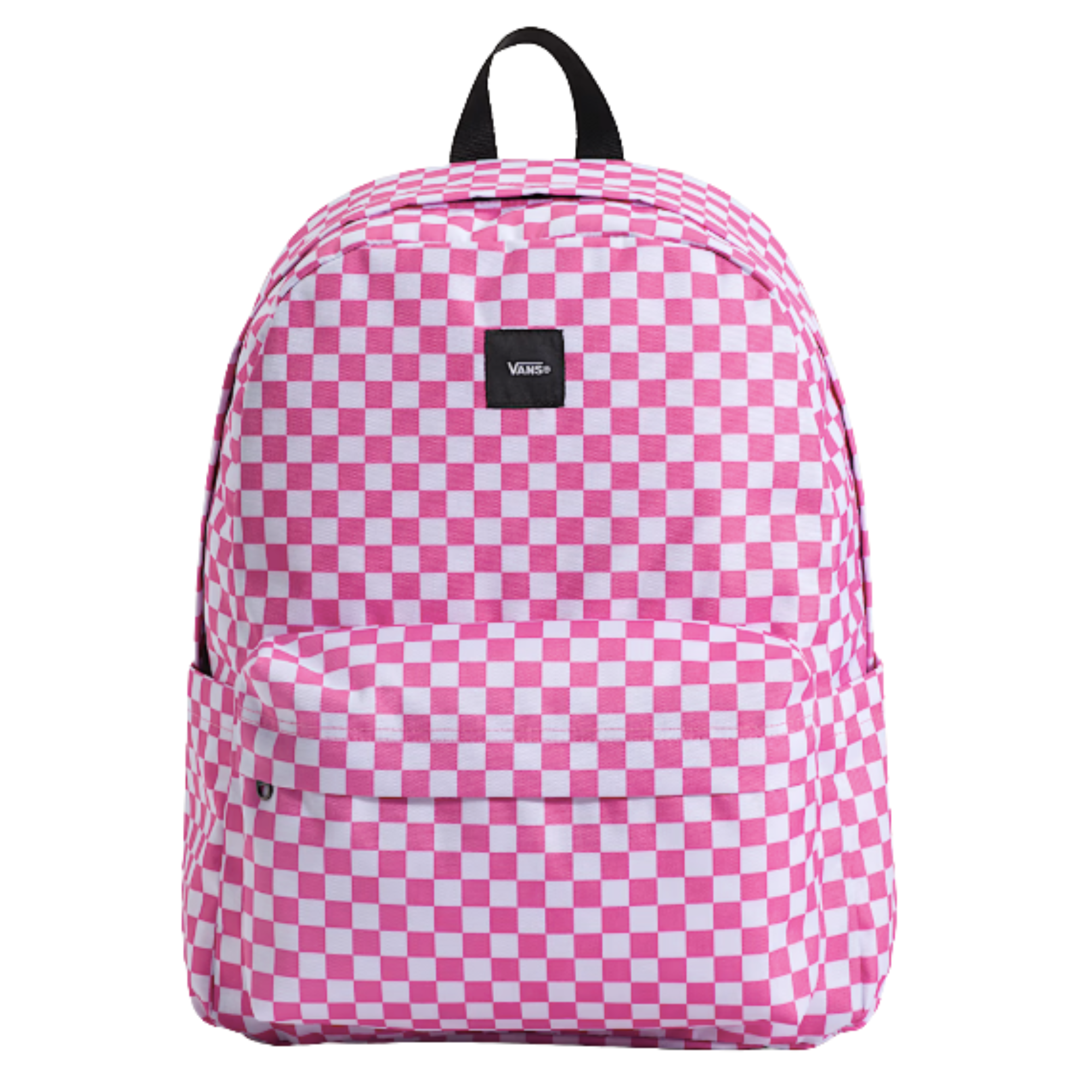 pink and white checkerboard vans old skool backpack