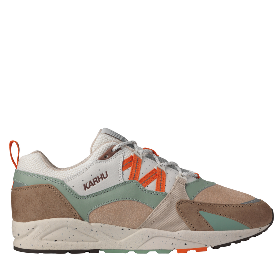 Multicolored karhu fusion 2.0 men's  sneaker on a white background