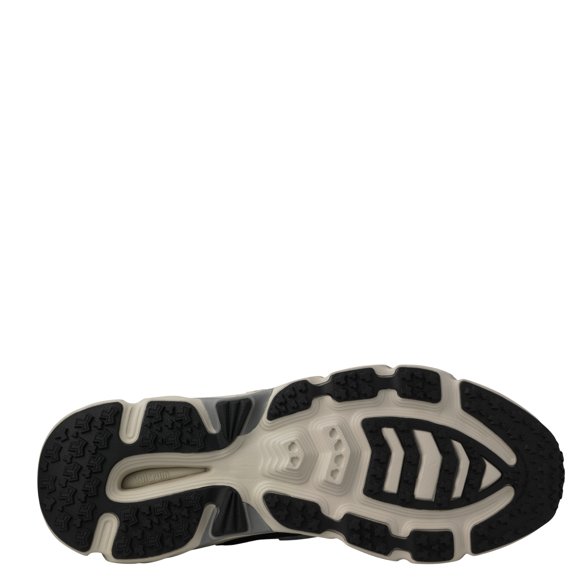 White and black Karhu Super Fulcrum Men's athletic shoe on a white background