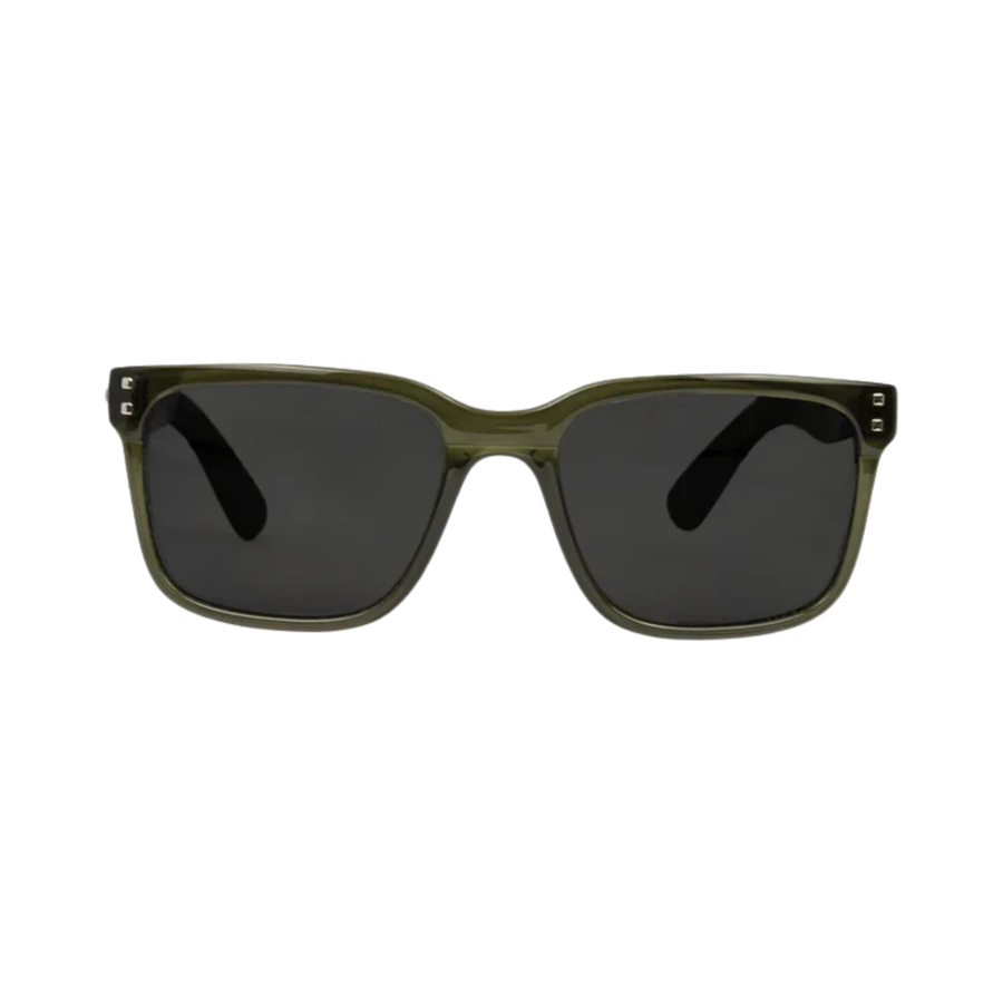 CARVE® Eyewear USA Rivals - Jake Marshall Recycled Crystal Forest Green with Gray Injected Polarized Lens sunglasses