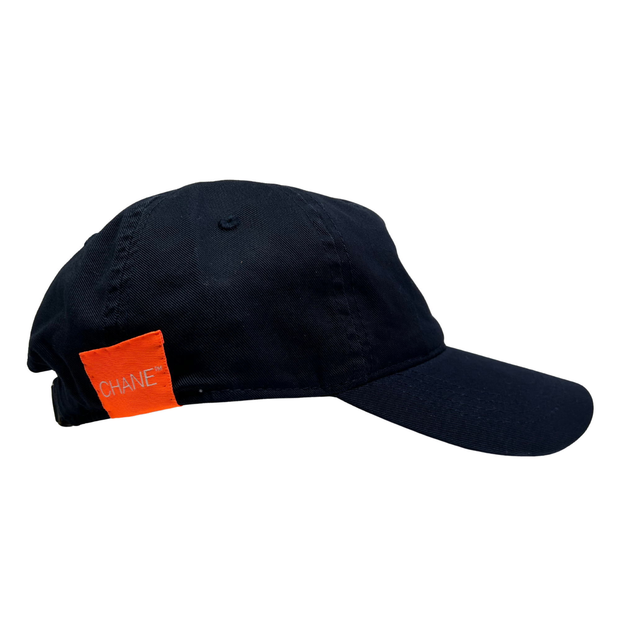 navy BLUE cap with white text reading aspiring lower middle class on a white background